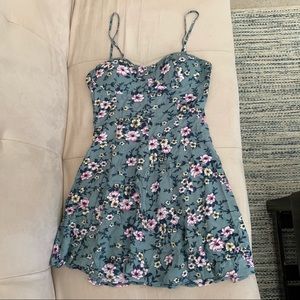 AEO Floral Sundress removable straps